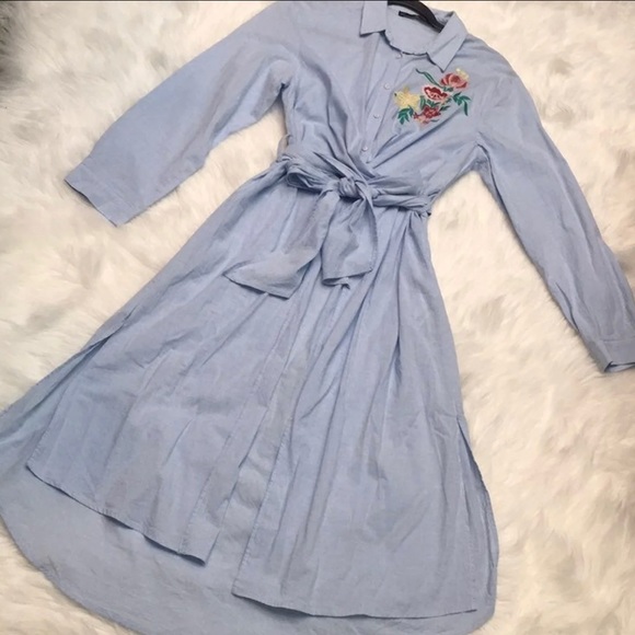 Zara Dresses & Skirts - ZARA Wrap Front Dress